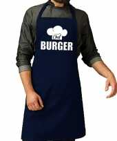 Chef burger keukenschort keukenschort navy heren
