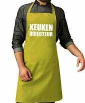 Keuken directeur barbeque keukenschort keukenschort lime groen heren