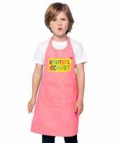 Knutselkeukenschort roze kinderen