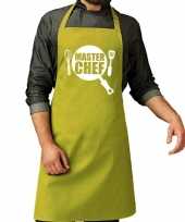 Master chef barbeque keukenschort keukenschort lime groen voor