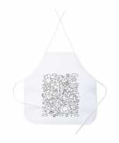 X hobby teken keukenschorten kids